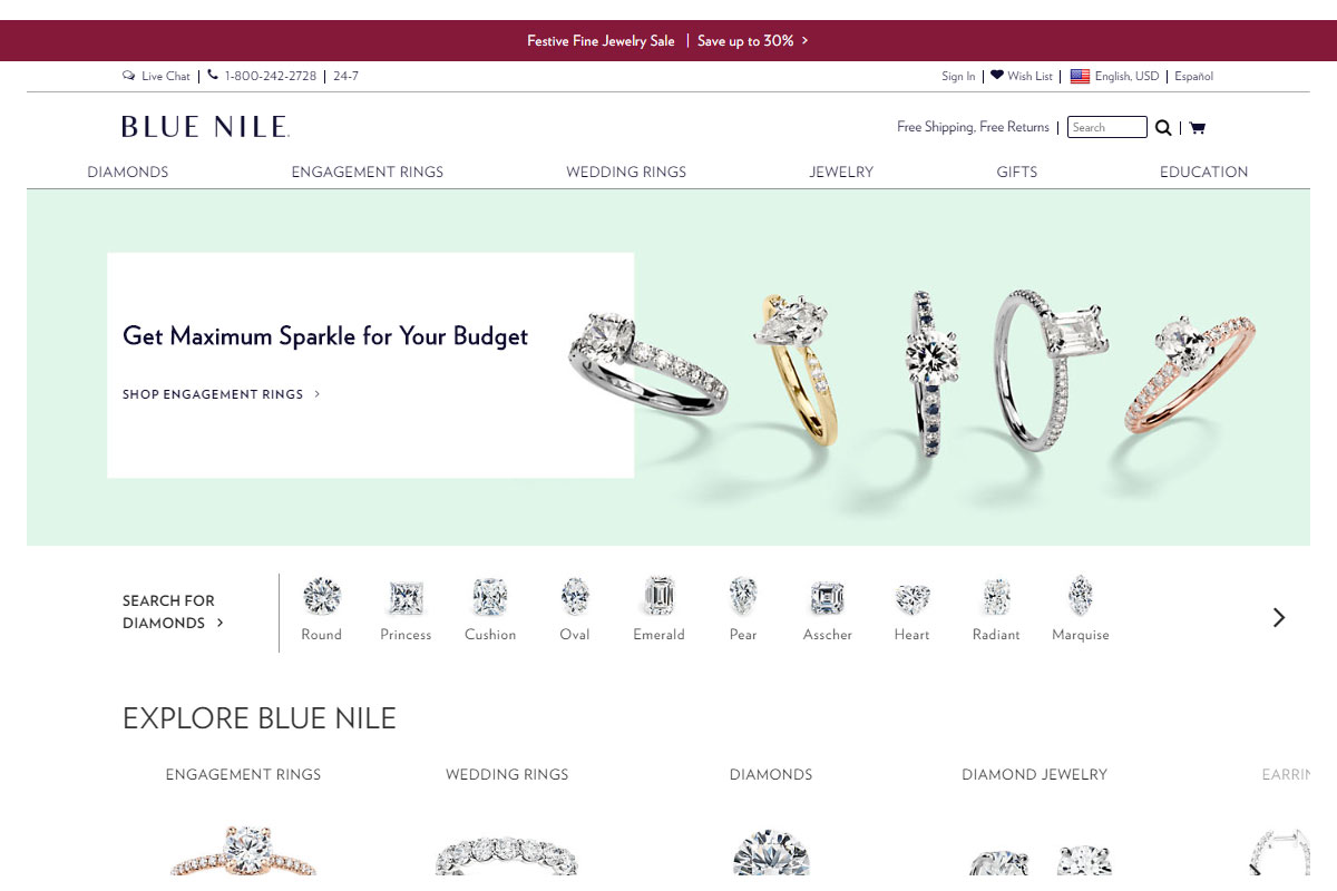 Best diamond stores online